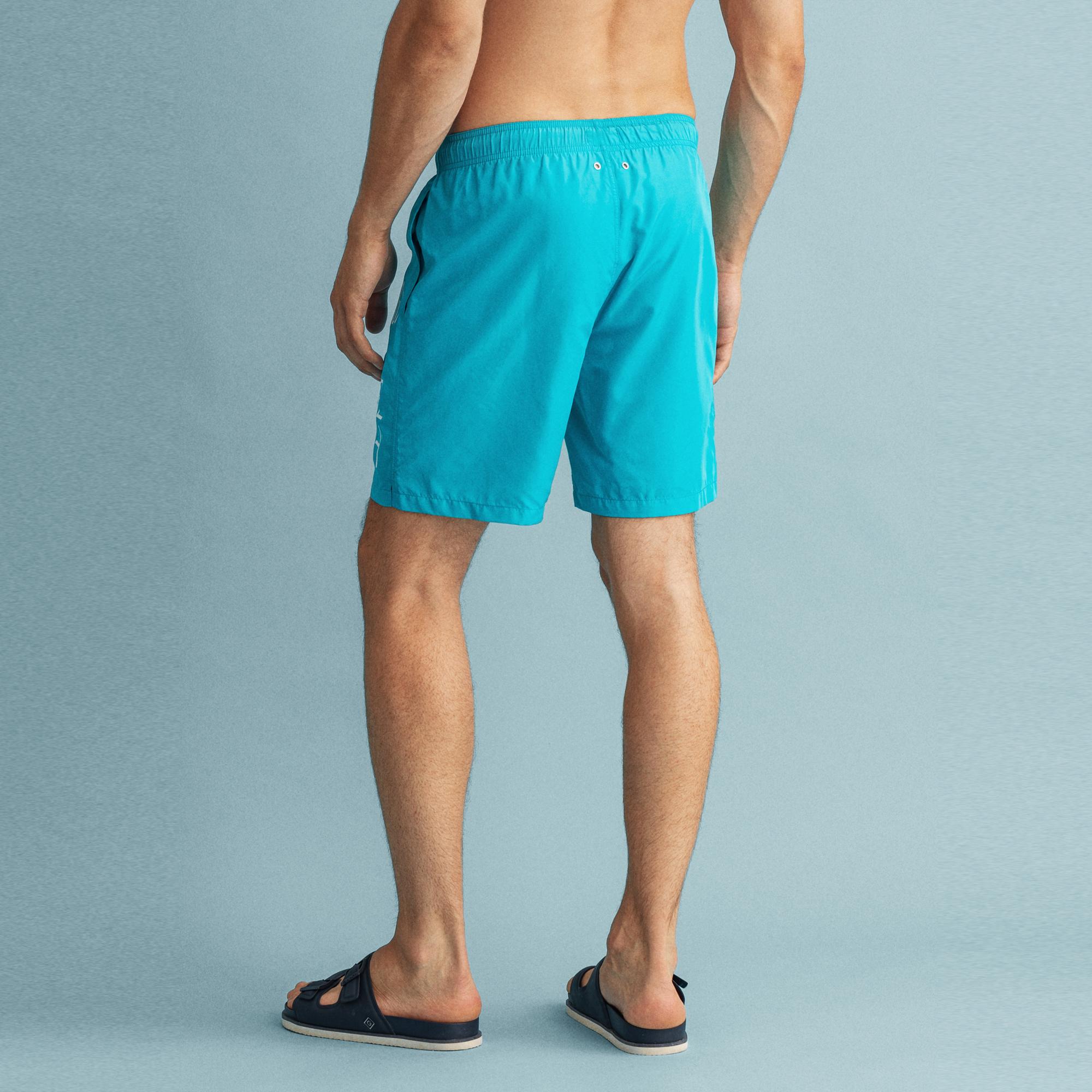 Gant Erkek Mavi Logolu Mayo Şort