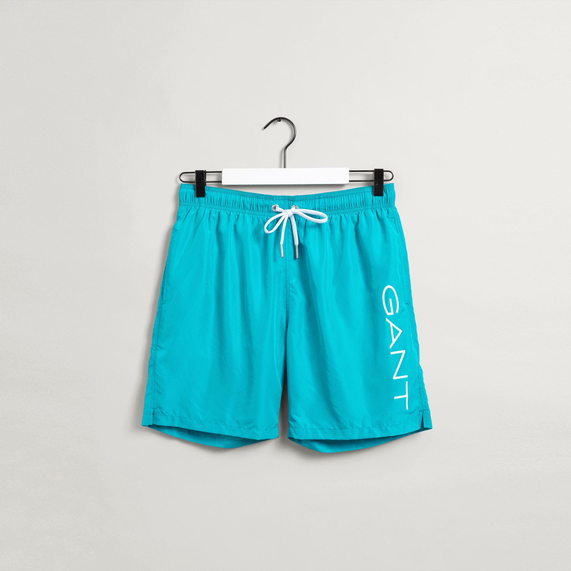 Gant Erkek Mavi Logolu Mayo Şort