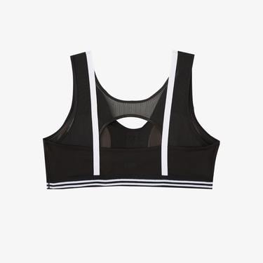  Lacoste SPORT Active Kadın Askılı V Yaka Siyah Bra