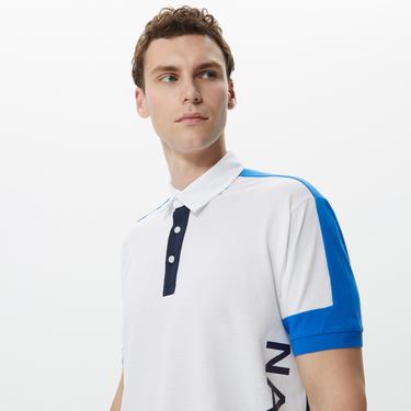  Nautica Erkek Beyaz Classic Fit Kısa Kollu Polo
