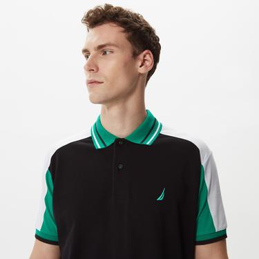  Nautica Erkek Siyah Classic Fit Kısa Kollu Polo