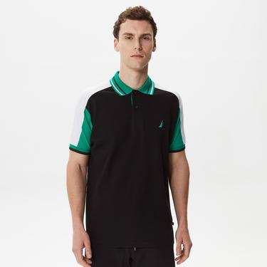  Nautica Erkek Siyah Classic Fit Kısa Kollu Polo