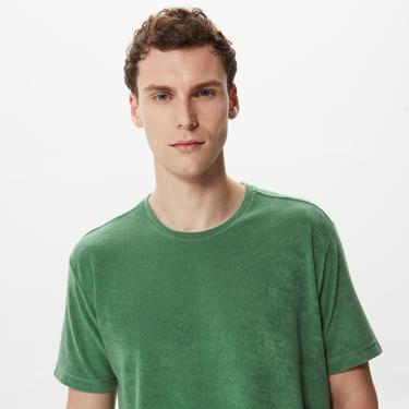  Nautica Erkek Yeşil Standart Fit T-Shirt