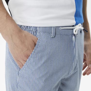  Nautica Erkek Mavi Çizgili Bermuda Şort