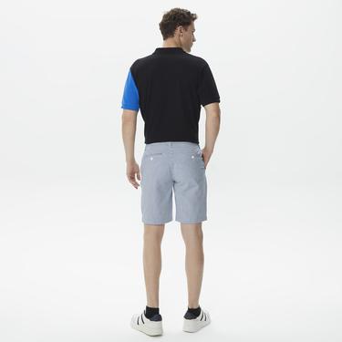  Nautica Erkek Mavi Çizgili Bermuda Şort