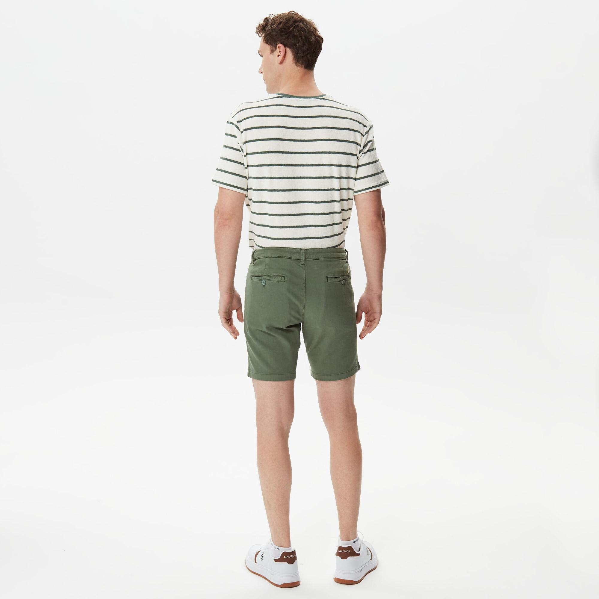 Nautica Erkek Yeşil Slim Fit Bermuda Şort