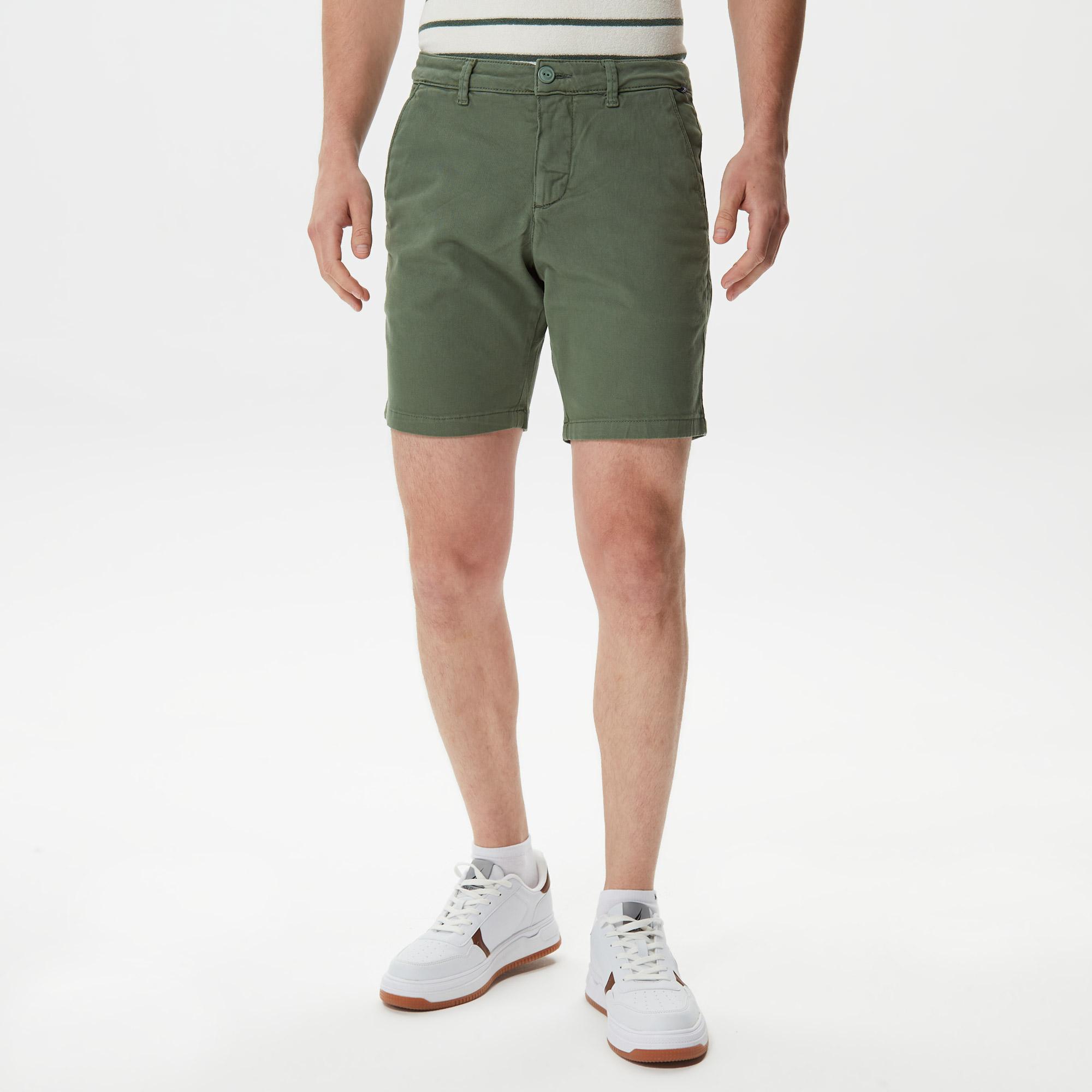 Nautica Erkek Yeşil Slim Fit Bermuda Şort
