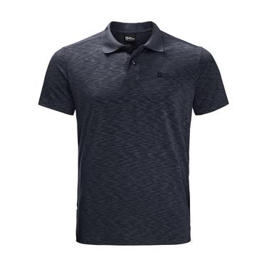  Jack Wolfskin Travel Polo Erkek Mavi Tişört