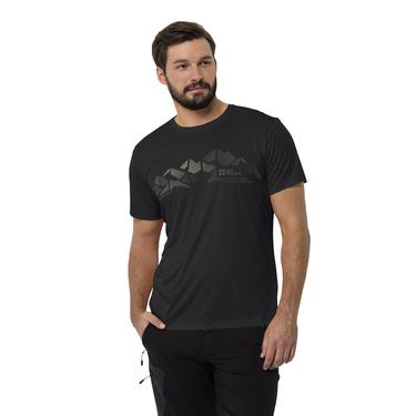  Jack Wolfskin Peak Graphic T Erkek Gri Tişört
