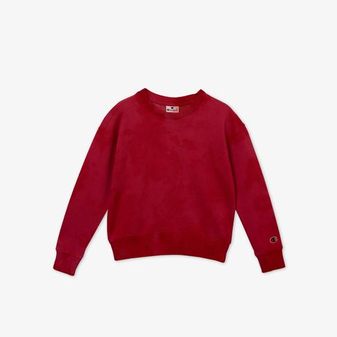  Champion Crewneck Çocuk Kırmızı Sweatshirt