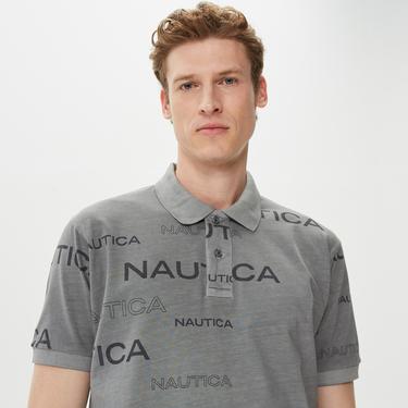  Nautica Erkek Gri Kısa Kollu Polo