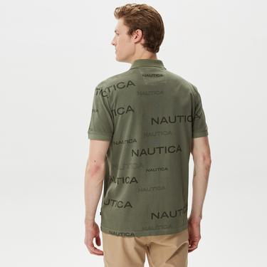  Nautica Erkek Yeşil Classic Fit Kısa Kollu Polo