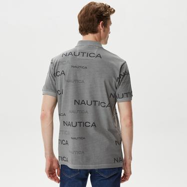 Nautica Erkek Gri Kısa Kollu Polo