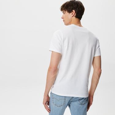  Levi's Graphic Crewneck Erkek Beyaz T-Shirt