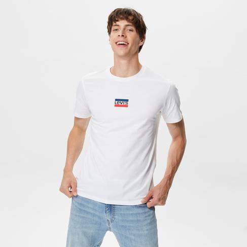  Levi's Graphic Crewneck Erkek Beyaz T-Shirt