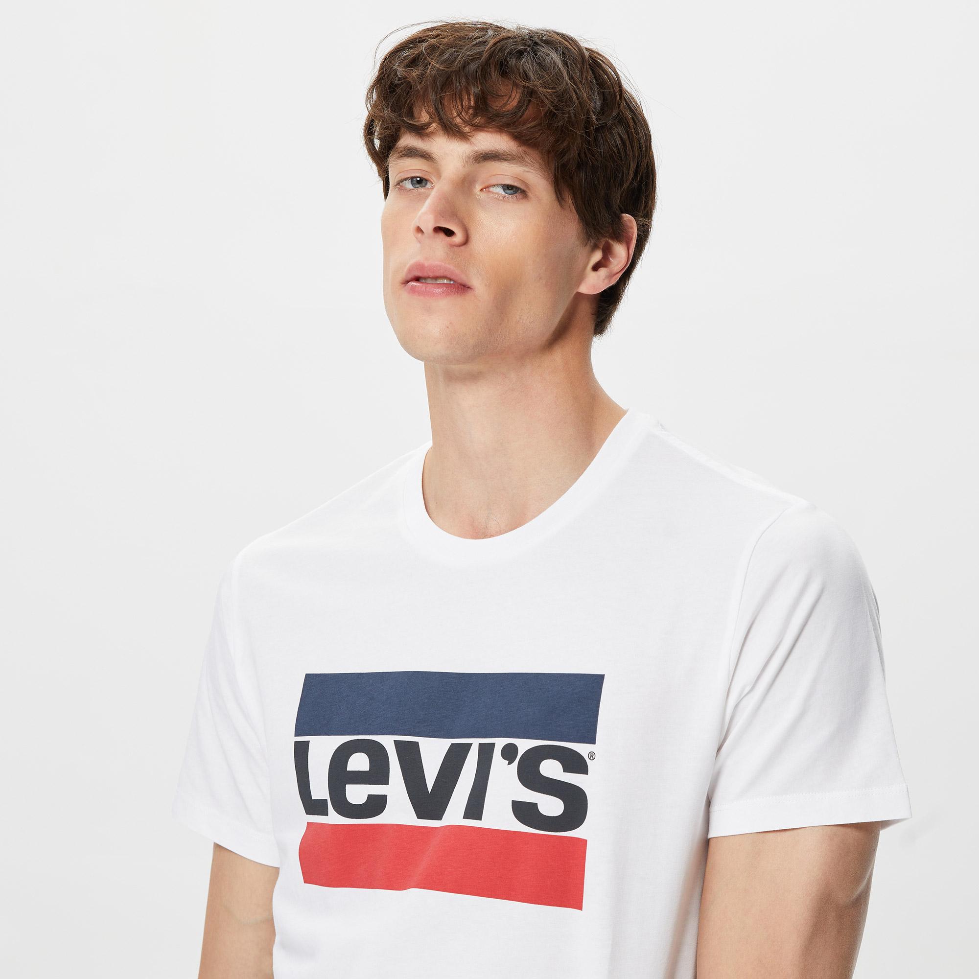 Levi's Sportswear Logo Graphic 84 Sportswear Erkek Krem Rengi T-Shirt