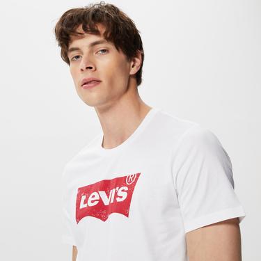  Levi's Graphic Setin Neck Graphic Erkek Krem Rengi T-Shirt