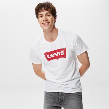  Levi's Graphic Setin Neck Graphic Erkek Krem Rengi T-Shirt