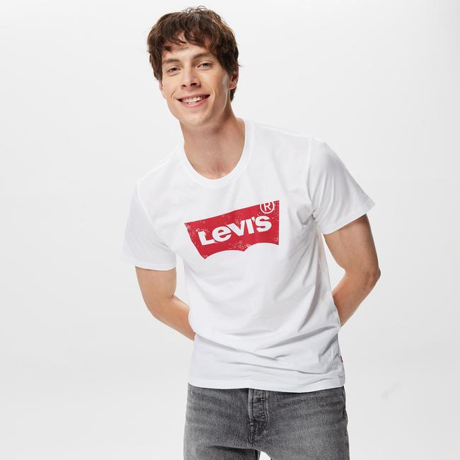  Levi's Graphic Setin Neck Graphic Erkek Krem Rengi T-Shirt