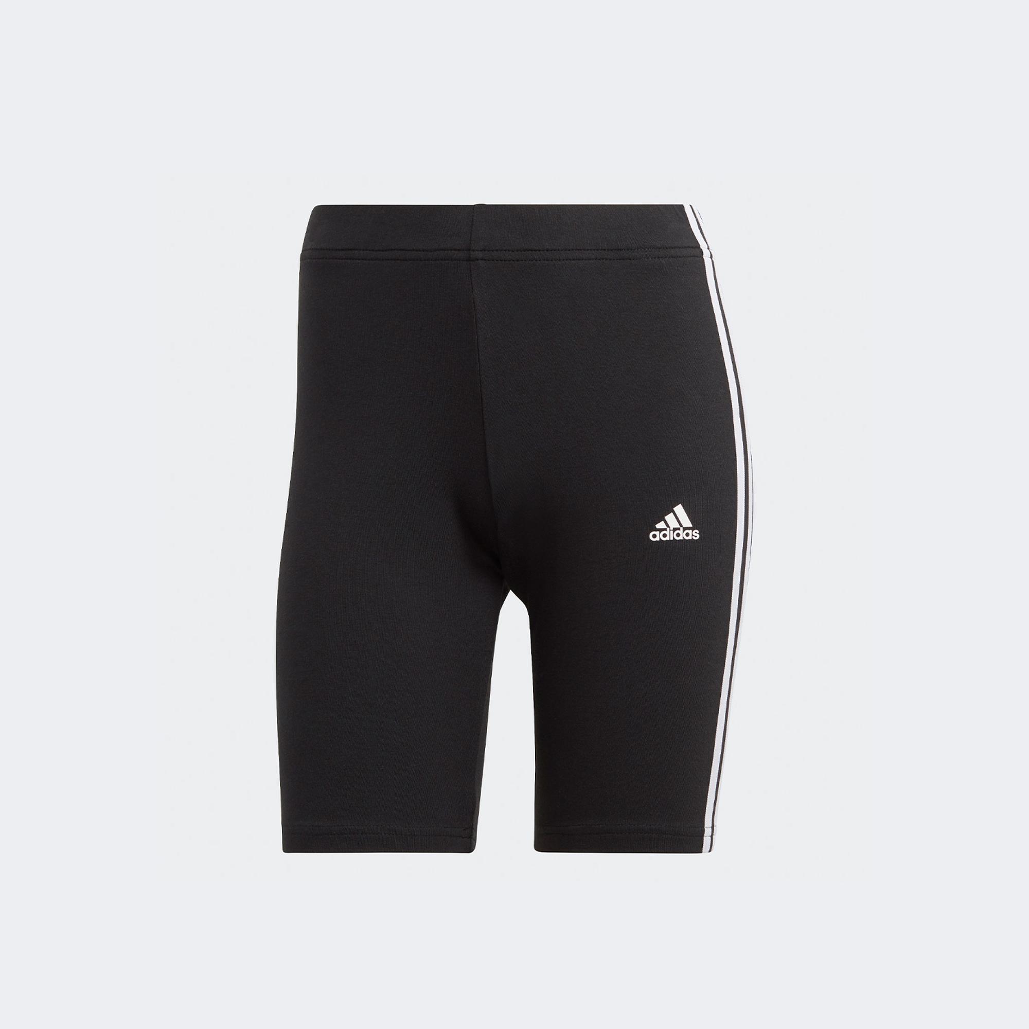 adidas Essentials 3-Stripes Kadın Siyah Günlük Bisiklet Taytı