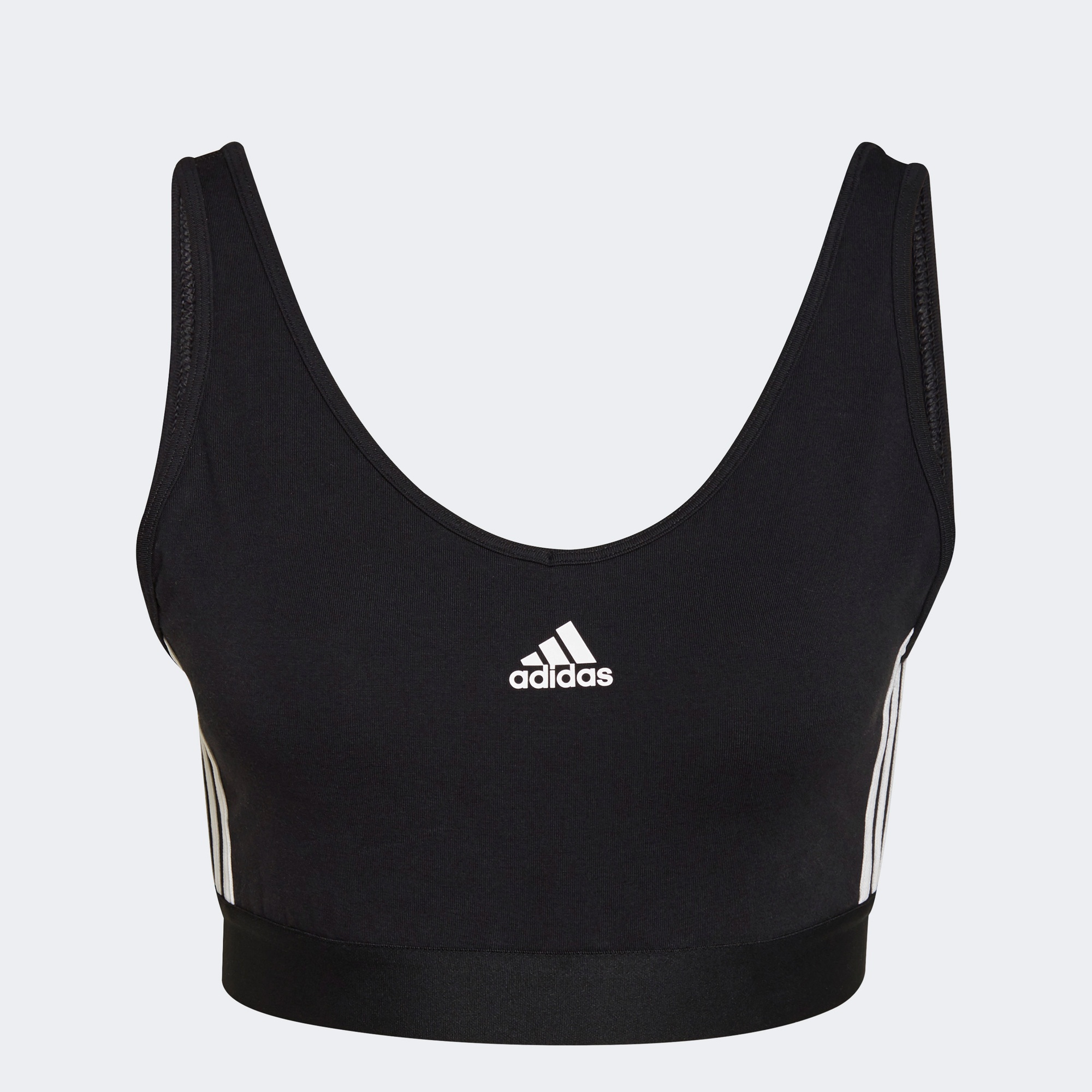 adidas Essentials 3-Stripes Kadın Siyah Antrenman Bra
