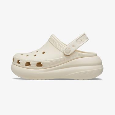  Crocs Classic Crush Clog Kadın Krem Terlik