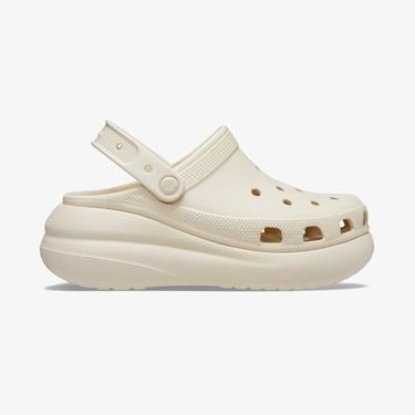  Crocs Classic Crush Clog Kadın Krem Terlik
