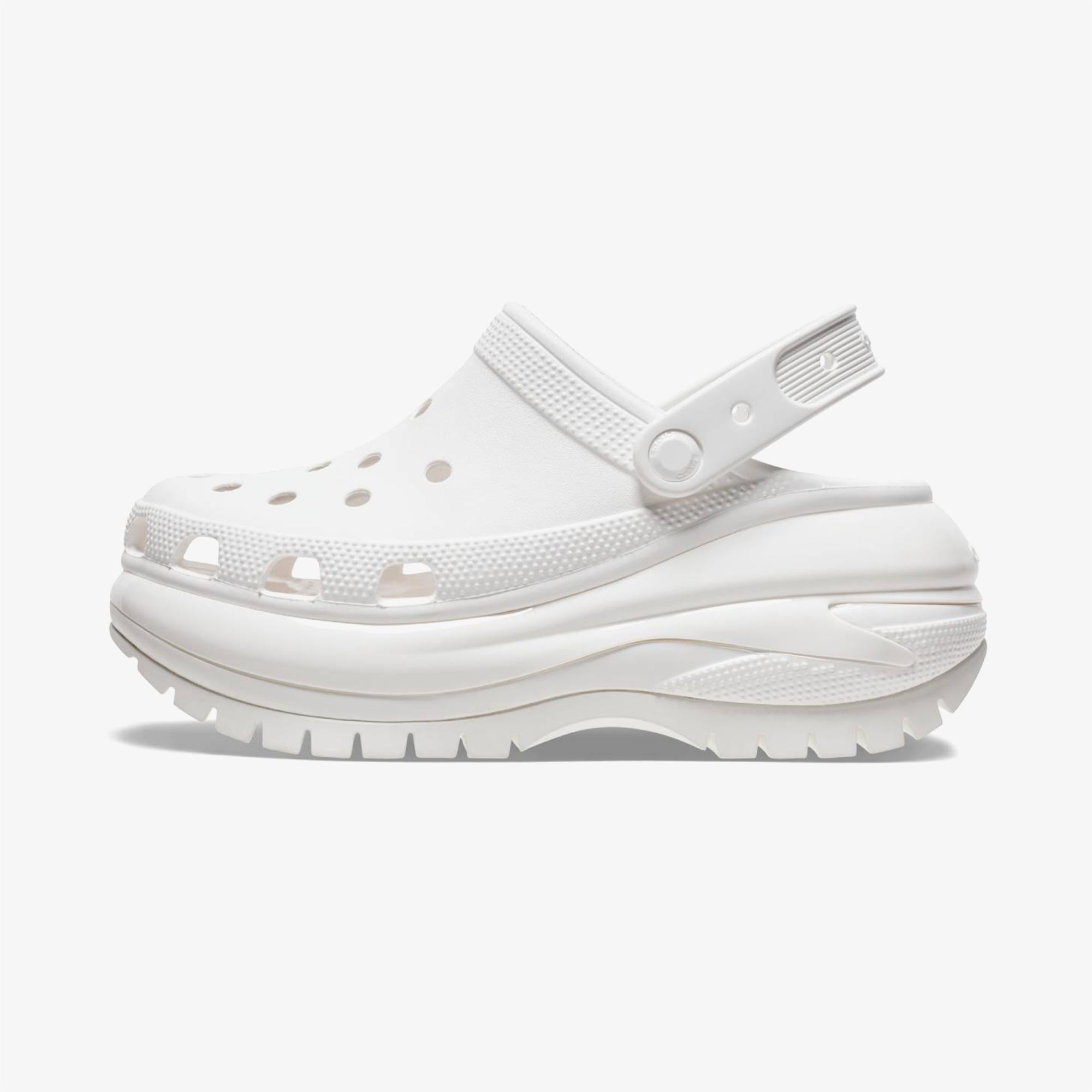 Crocs Classic Mega Crush Kadın Beyaz Terlik