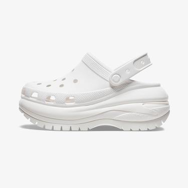 Crocs Classic Mega Crush Kadın Beyaz Terlik