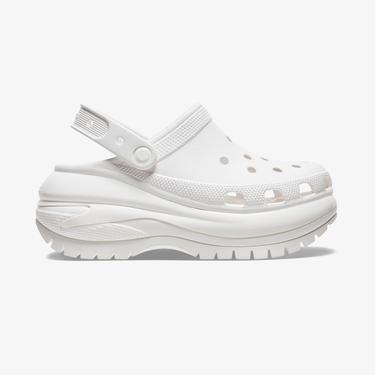  Crocs Classic Mega Crush Kadın Beyaz Terlik