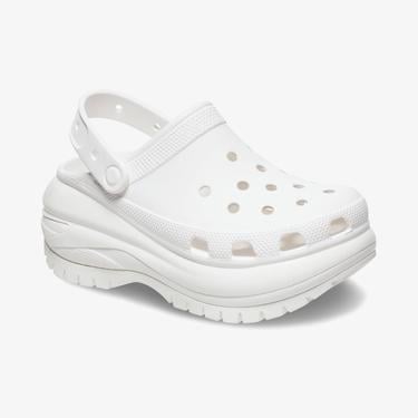  Crocs Classic Mega Crush Kadın Beyaz Terlik