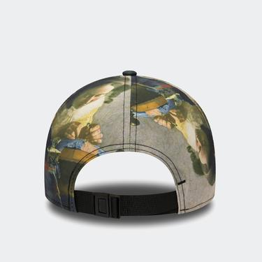  New Era Le Louvre All Over Print 9FORTY Adjustable Unisex Yeşil Şapka
