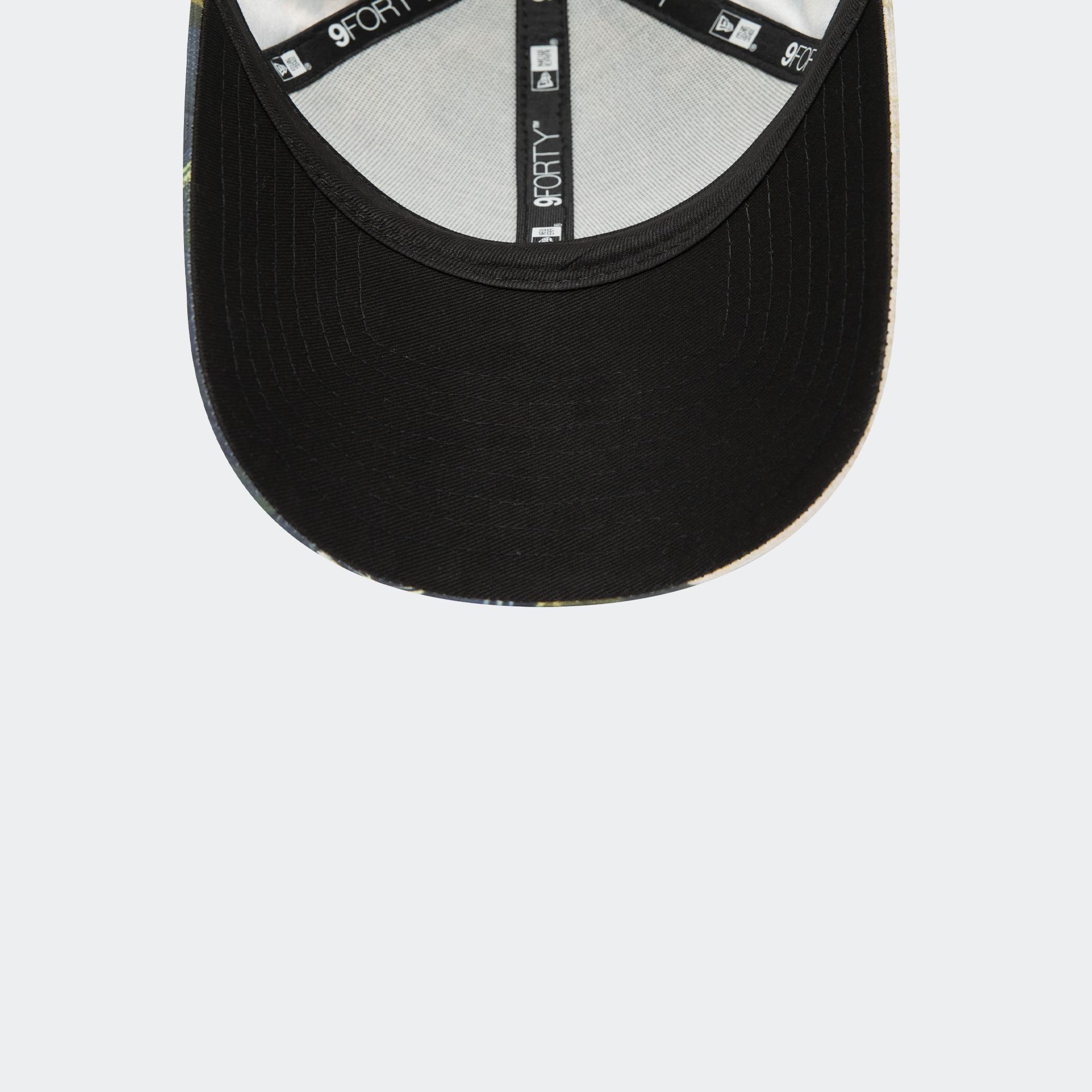 New Era Le Louvre All Over Print 9FORTY Adjustable Unisex Yeşil Şapka