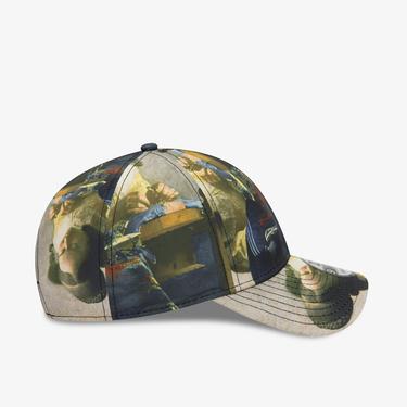  New Era Le Louvre All Over Print 9FORTY Adjustable Unisex Yeşil Şapka