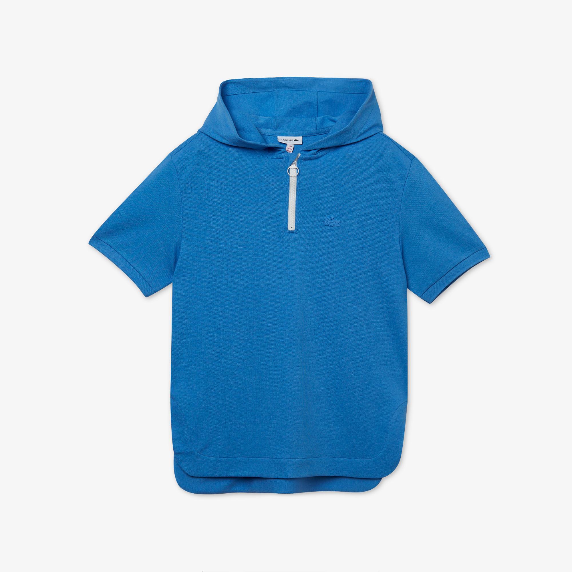 Lacoste Çocuk Kapüşonlu Mavi Polo