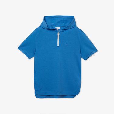  Lacoste Çocuk Kapüşonlu Mavi Polo