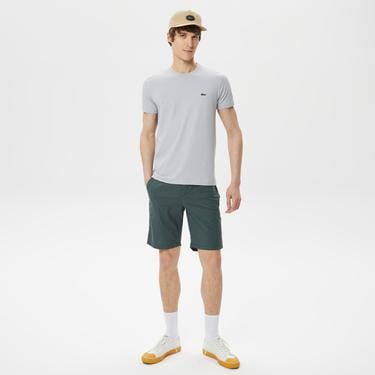  Erkek Slim Fit Haki Bermuda