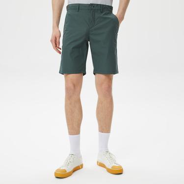  Erkek Slim Fit Haki Bermuda
