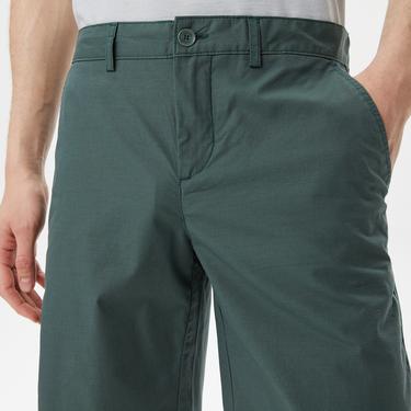  Erkek Slim Fit Haki Bermuda