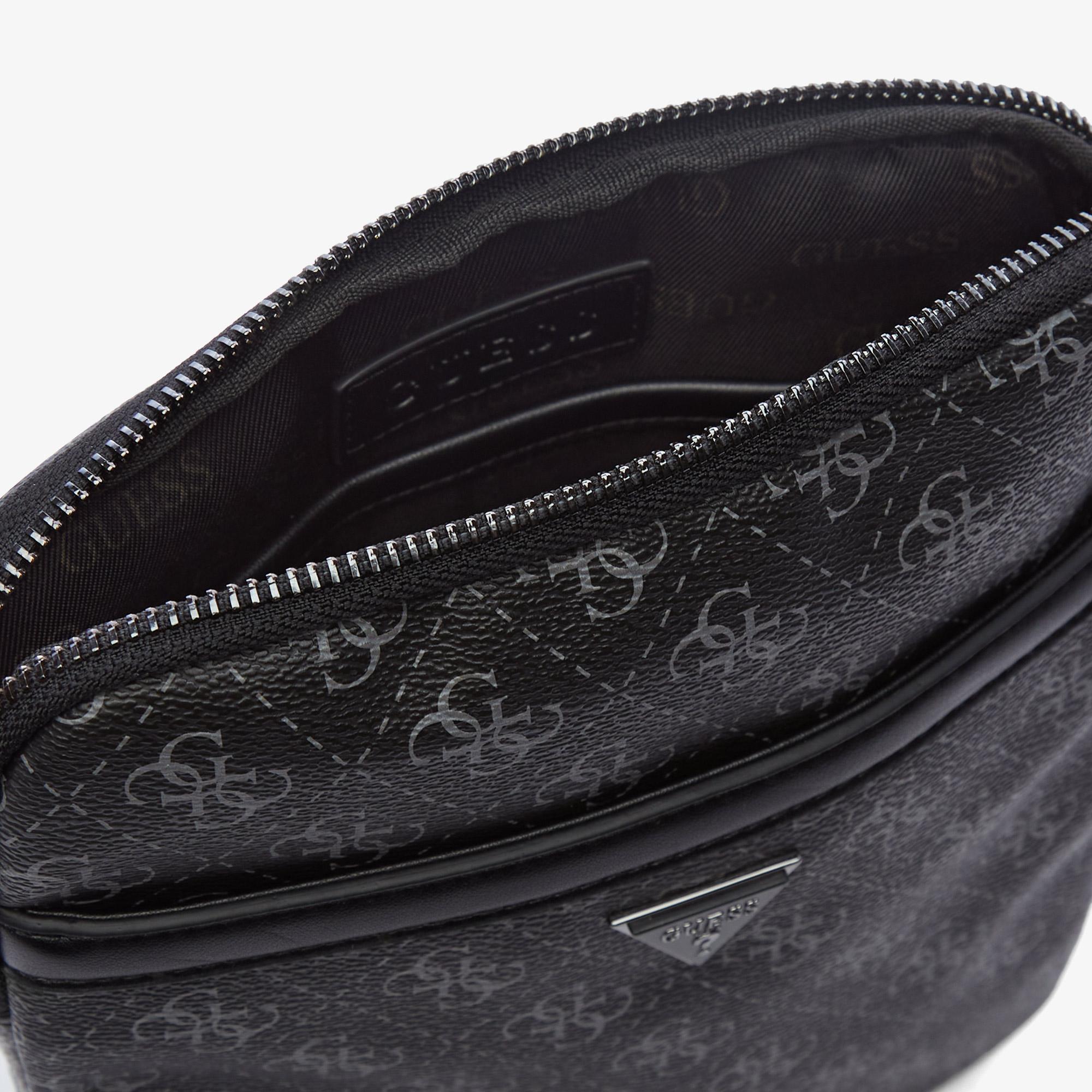 Guess Vezzola Smart Erkek Siyah Çapraz Çanta