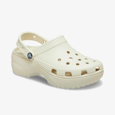  Crocs Classic Platform Kadın Bej Terlik