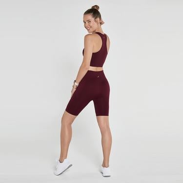  Jerf Gela Şekillendirici Sport Kadın Bordo Biker Tayt