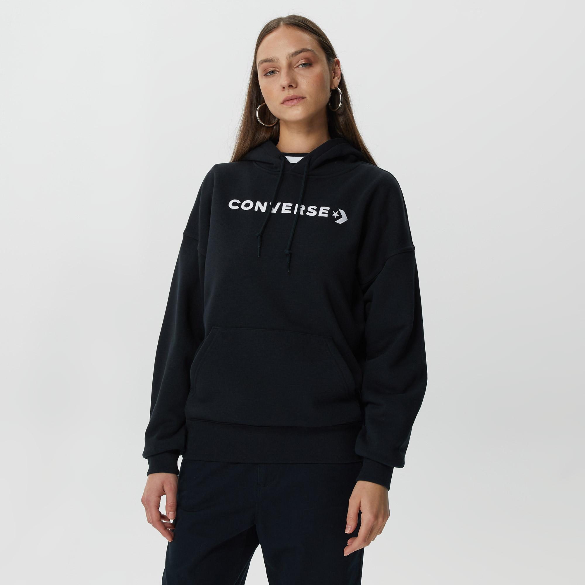 Converse Embroidered Wordmark Fleece Hoodie