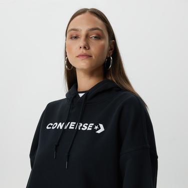  Converse Embroidered Wordmark Fleece Hoodie