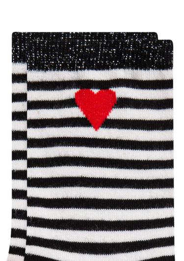  Mavi Siyah Soket Çorabı 1911388-900