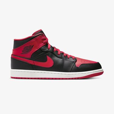  Jordan Air 1 Mid Erkek Siyah Spor Ayakkabı