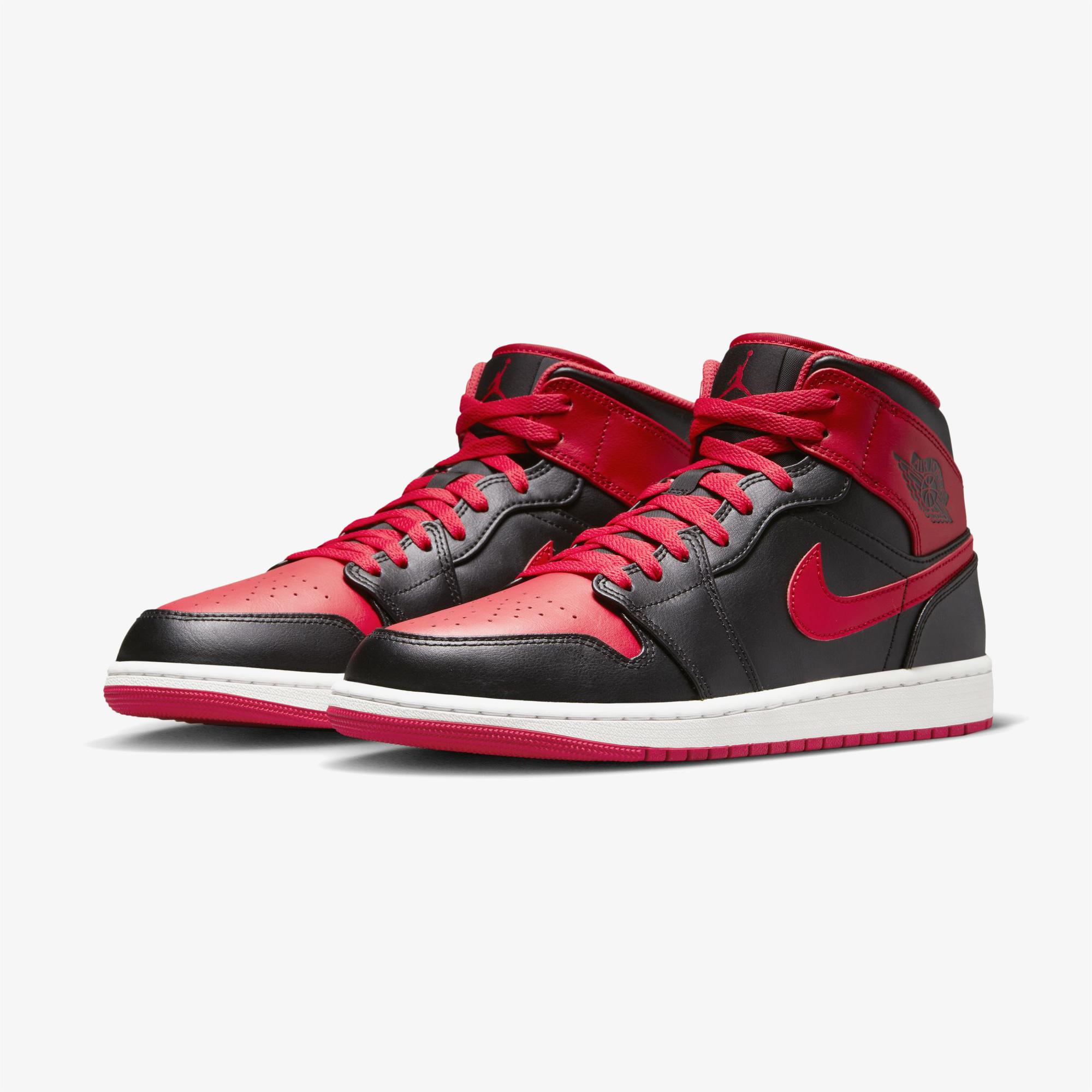 Jordan Air 1 Mid Erkek Siyah Spor Ayakkabı