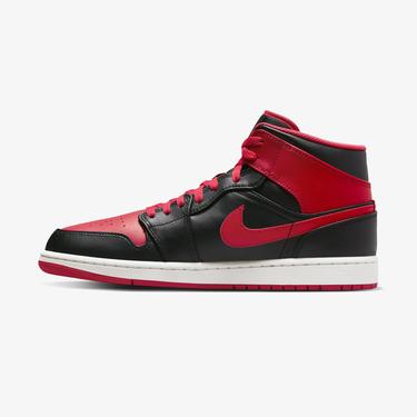  Jordan Air 1 Mid Erkek Siyah Spor Ayakkabı