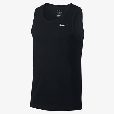  Nike Dri-Fit Tank Solid Erkek Siyah Kolsuz T-Shirt