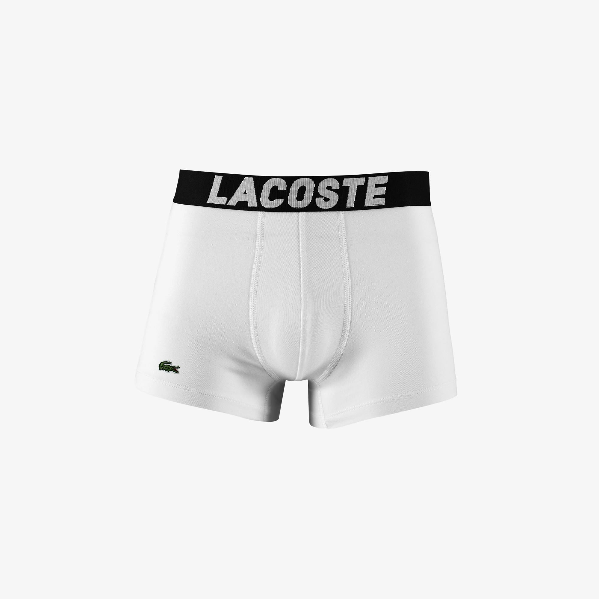 Lacoste Erkek Baskılı 3'lü Renkli Boxer